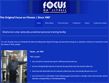 Tablet Screenshot of focusonfitness.com